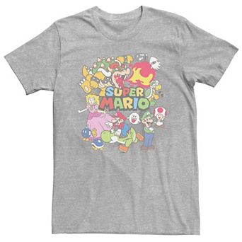 Men's Nintendo Super Mario Character Collage Tee
