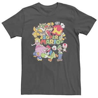 Men's Nintendo Super Mario Character Collage Tee