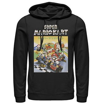 Men's Nintendo Mario Kart Retro Chrome Logo Hoodie