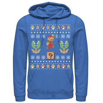 Men's Nintendo Super Mario Piranha Christmas Hoodie