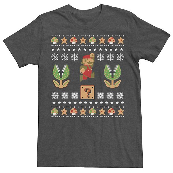 Men's Nintendo Super Mario Christmas Tee