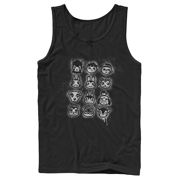 Men's Nintendo Animal Crossing Group Shot Tank