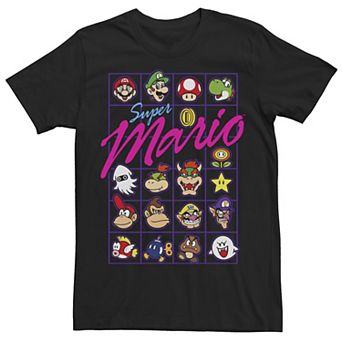 Men's Nintendo Super Mario Character Panel Tee