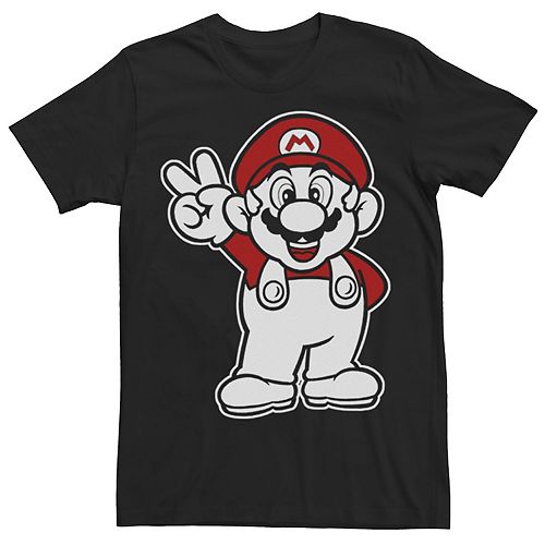 Men's Nintendo Super Mario Peace Sign Tee