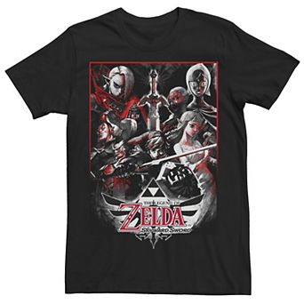 Men's Nintendo Legend of Zelda Skyward Sword Group Sketch Tee