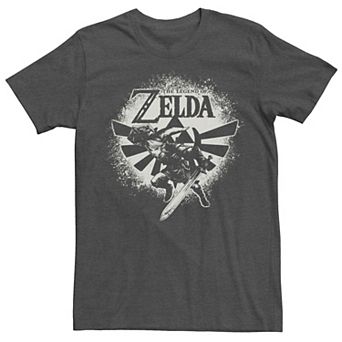 Men's Nintendo Zelda Link Wingcrest Spray Paint Tee