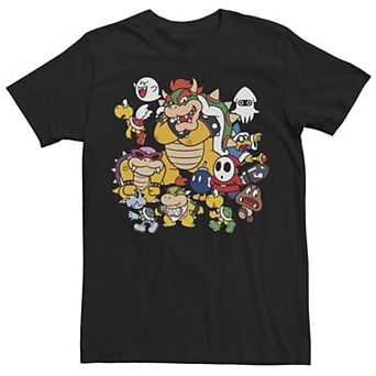 Men's Nintendo Super Mario Bowser Enemy Group Tee