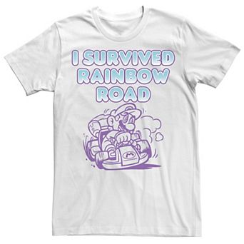 Men's Nintendo Mario Kart Survived Rainbow Road Tee