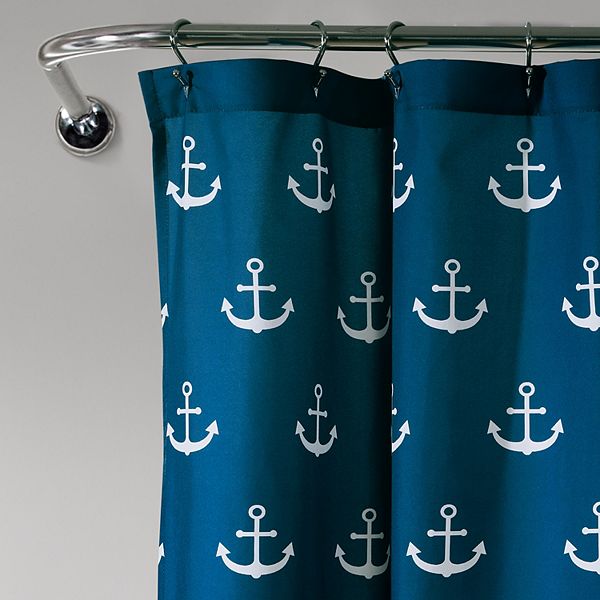Lush Decor Anchor Shower Curtain, Anchor Shower Curtain