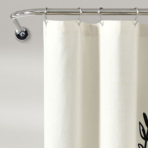 Lush Decor Home Sweet Home Wreath Shower Curtain