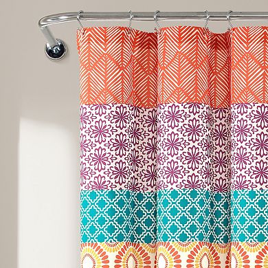Lush Decor Bohemian Stripe Shower Curtain