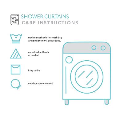 Lush Decor Ruffle Flower Shower Curtain