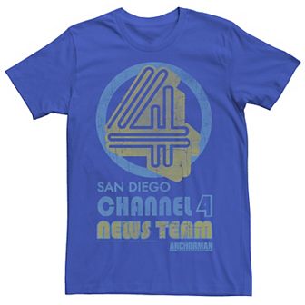 Men's Anchorman Channel 4 Tee
