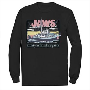 Boys 8 20 Jaws Da Dum Da Dum Da Dum Build Up Fill Logo Graphic Tee - roblox quint from jaws shirt