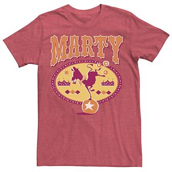 Men's Madagascar Marty Circus Zebra Silhouette Poster Tee