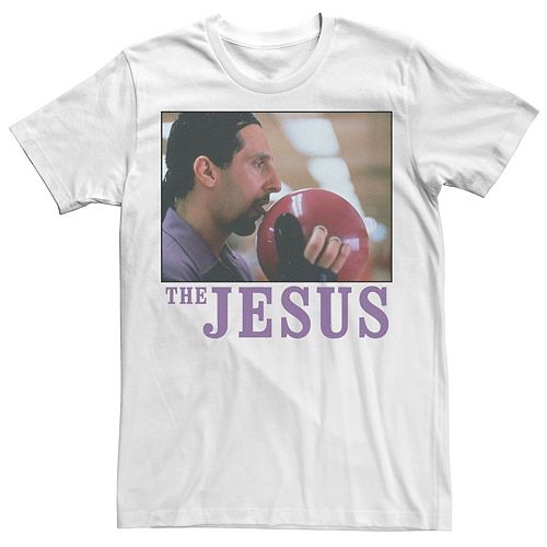 Men's Big Lebowski Jesus Licking the Bowling Ball Tee