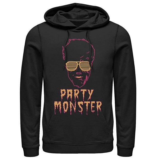 Universal Monsters Men's Party Monster Graphic Hoodie, Black, 2Xl, Cotton