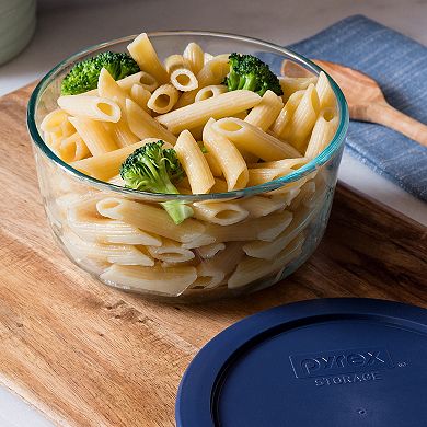 Pyrex Simply Store Plus 4-Cup Round Glass Food Storage Bowl