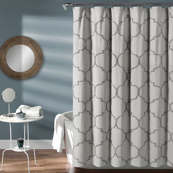 Lush Decor Avon Chenille Trellis Shower Curtain