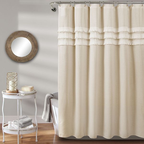 Lush Decor Ciel Tassel Shower Curtain