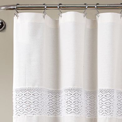 Lush Decor Dana Lace Shower Curtain