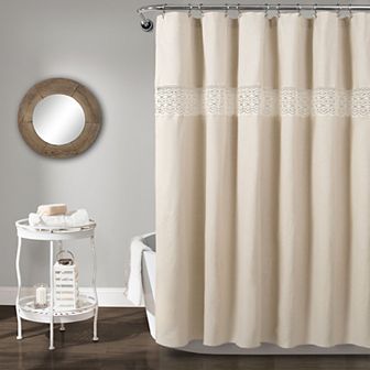 Lush Decor Dana Lace Shower Curtain