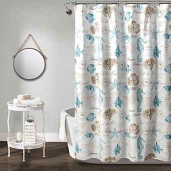 Lush Decor Harbor Life Shower Curtain