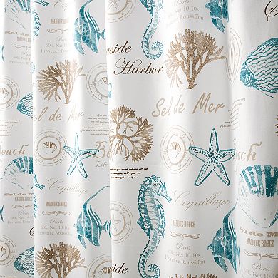 Lush Decor Harbor Life Shower Curtain