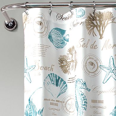 Lush Decor Harbor Life Shower Curtain