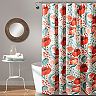 Lush Decor Poppy Garden Shower Curtain