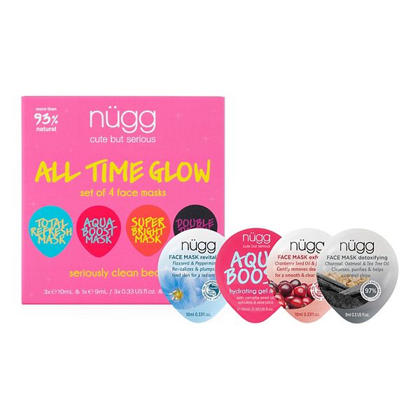 Download Nugg All Time Glow Face Mask Set PSD Mockup Templates