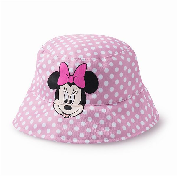 Disney Minnie Polka Dot Hearts Bucket Hat