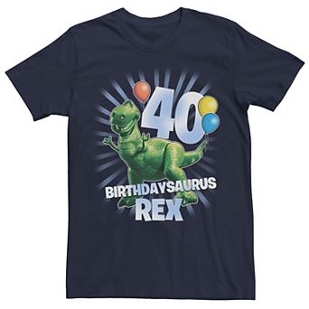 Disney / Pixar's Toy Story Rex Men's Birthdaysaurus 40th Birthday Tee
