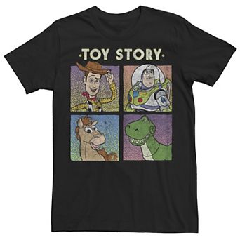 Disney / Pixar's Toy Story Men's Distressed Character Panel Tee