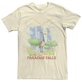 Disney / Pixar's Up Men's Paradise Falls Water Color Sketch Tee
