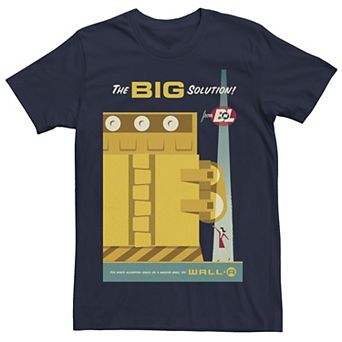 Disney / Pixar's WALL-E Men's The Big Solution Retro Poster Tee