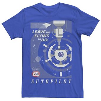 Disney / Pixar's WALL-E Men's Autopilot Leave The Flying To Us Poster Tee