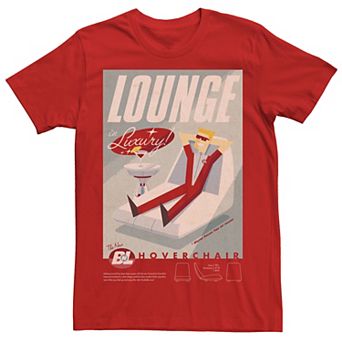 Disney / Pixar's WALL-E Men's Lounge In Luxury Hoverchair Poster Tee
