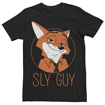 Disney's Zootopia Nick Wilde Sly Guy Men's Fox Tee