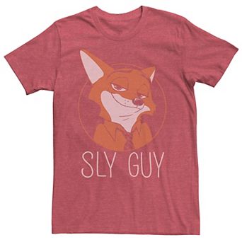 Disney's Zootopia Nick Wilde Sly Guy Men's Fox Tee
