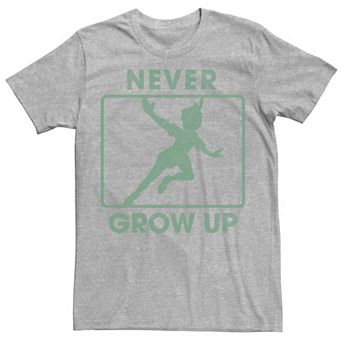 Disney's Peter Pan Men's Never Grow Up Silhouette Tee