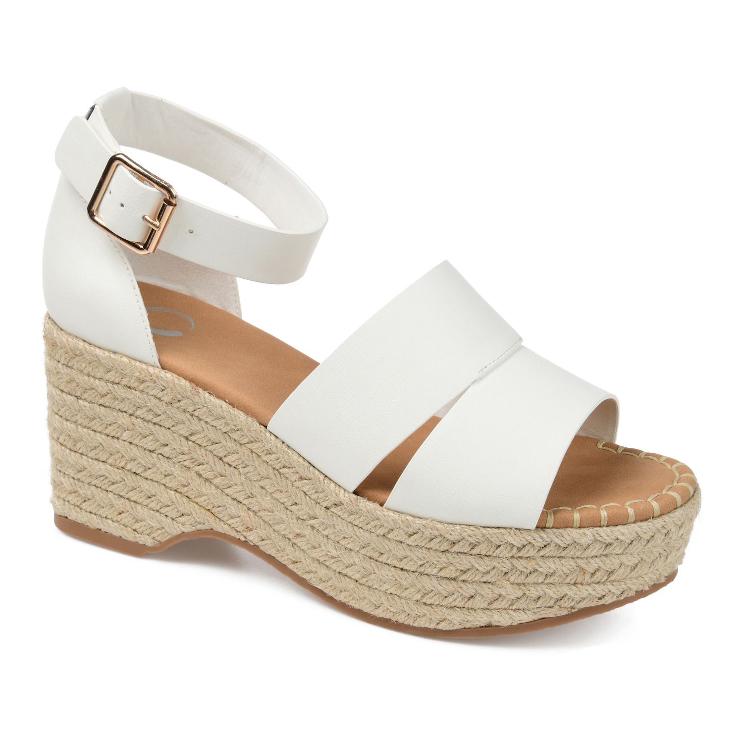 kohls white wedge sandals
