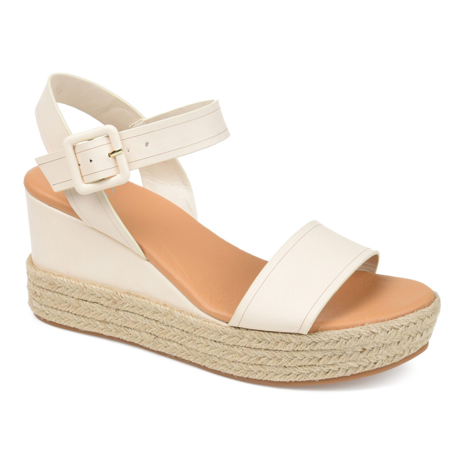 journee collection monte espadrille wedge sandal