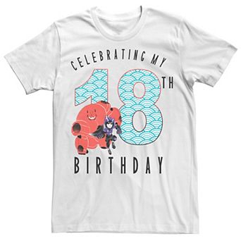 Disney's Big Hero 6 Baymax Hiro 18th Birthday Men's Tee