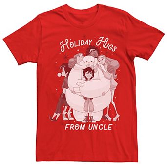 Disney's Big Hero 6 Holiday Hugs From Uncle Men's Tee