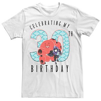 Disney's Big Hero 6 Baymax Hiro 30th Birthday Men's Tee