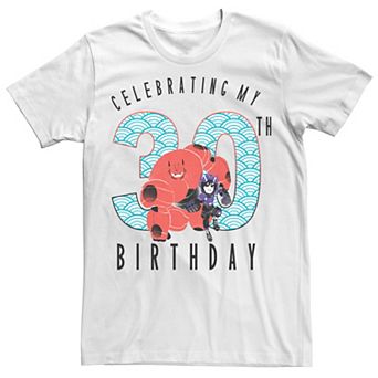 Disney's Big Hero 6 Baymax Hiro 30th Birthday Men's Tee