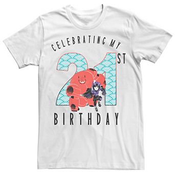 Disney's Big Hero 6 Baymax Hiro 21st Birthday Men's Tee