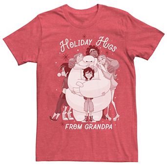 Disney's Big Hero 6 Holiday Hugs From Grandpa Men's Tee