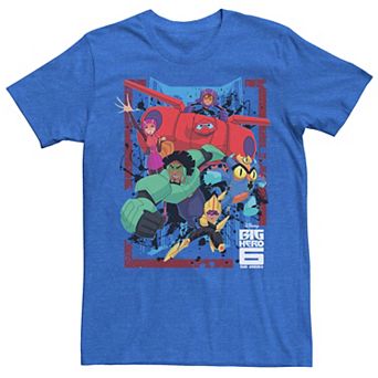 Disney's Big Hero 6 TV Series Men's Group Paint Splat Tee